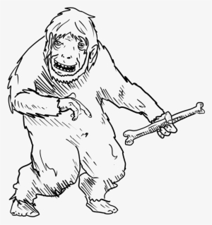 This Free Clipart Png Design Of Human Monkey