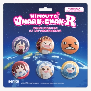 Umaru-chan R 6 Button Pack - Sentai Filmworks Himouto! Umaru-chan R 6 Button Pack
