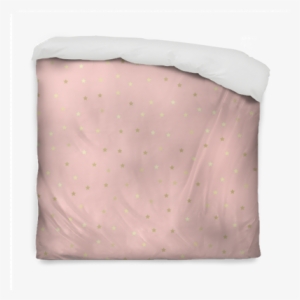 Golden Glitter Stars, Seamless Pattern, Pink Background - Polka Dot
