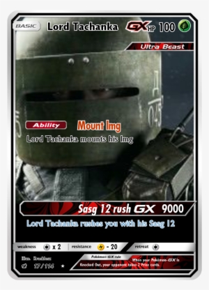 Lord Tachanka Became A Pokemon Card