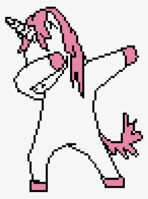 Dabbing Unicorn - Drawing