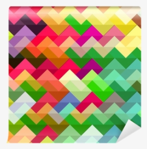Colorful Zigzag Pattern, Geometric Background Wall - Zigzag