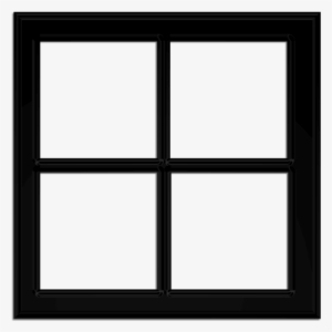 Black Window Frames Png - Window