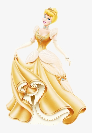 Disney Princess Cinderella Transparent - Golden Disney Princess