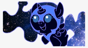 Princess Luna Foal Pony Blue Black Cobalt Blue Cartoon