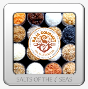 baja gourmet sea salt sampler in embossed tin - the gourmet sea salt sampler