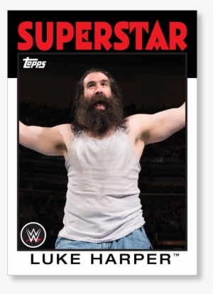 LUKE HARPER FREE DELIVERY WWE Signed Photo A5 Mounted Print 