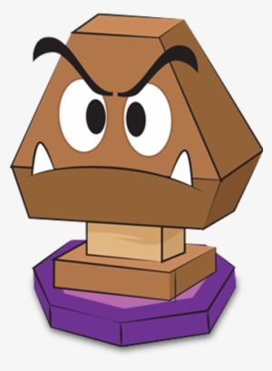Paper Luigi Paper Gumba - Mario And Luigi Paper Jam Papercraft Goomba