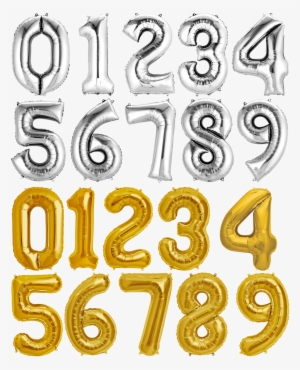 Balloon Pay Silver - Number Balloons 1 2 3