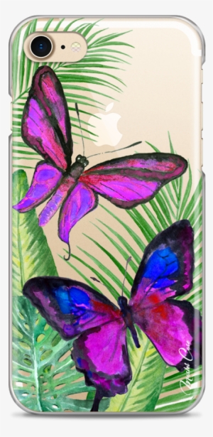 Coque Iphone 7/8 Fuchsia Watercolor Butterflies - Iphone 6s