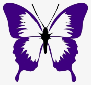 Purple Butterfly Clip Art At Clker Com Vector Online - Pink And Purple Butterfly Clipart