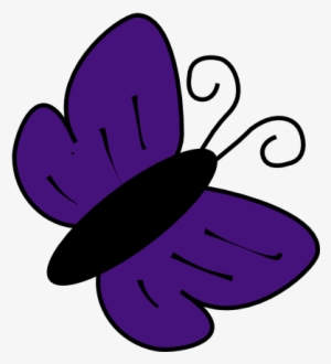 Butterflies Clipart Violet - Violet Butterfly Clip Art