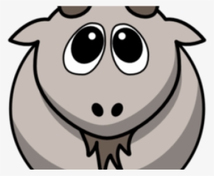 Goat Clipart Grey Goat - Cartoon Farm Animal Clipart Free
