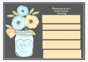 Error Message - Mason Jar, Flowers, Bridal Shower, Thank You Cards,