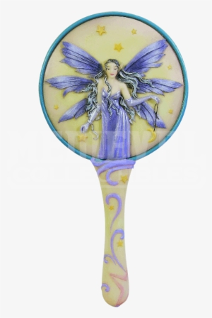Celestiana Hand Mirror By Molly Harrison - 10 Inch Celestiana Fairy Girl Embellished Hand Mirror