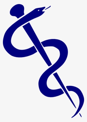 Staff Of Asclepius Blue