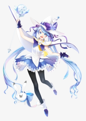 Hatsune Miku Winter Witch Render Lraskie Magical Girls - Snow Magical Hatsune Miku