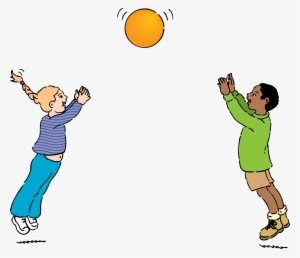 Children Clipart Ball - Play Nice Throw Blanket