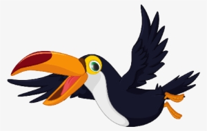 Toucan Png Download - Flying Birds Cartoon