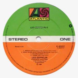 Led Zeppelin Ii K40037 V2 - Led Zeppelin Ii Original Pressing