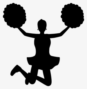 Svg Library Stock Cheerleader Clipart Silhouette At - Cheerleader Clip Art Transparent
