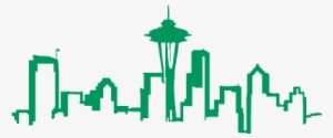 Seattle Tshirts, Crewnecks, Hoodies, Belts, Decals, - Seattle Skyline Decal