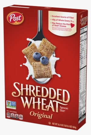 Post Shredded Wheat Original Spoon Size Cereal Box - Shredded Wheat Cereal Post