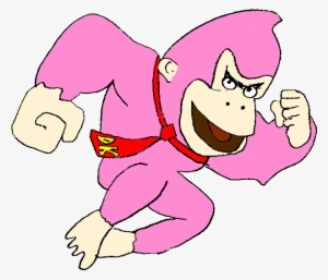 I Think He Wasn't Supposed To Have A Pink Stomach Area, - Pink Donkey Kong Transparent