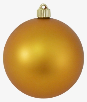 6" Shatterproof Deep Gold Christmas Ball Ornament By - Christmas Ornament