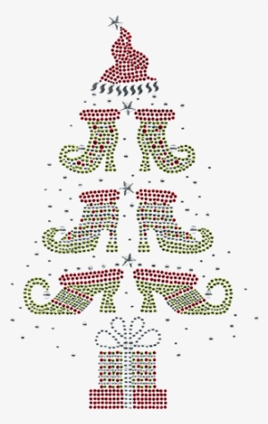 S4661la-red<br>elf Shoes Christmas Tree - Christmas Tree