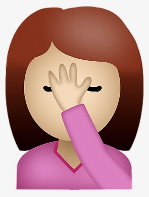 Report Abuse - Emoji Girl Face Palm