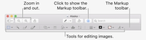 The Markup Toolbar For Editing Images - Markup Toolbar Mac