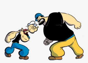 Image Of Popeye Vs Bluto - Popeye El Marino Y Brutus