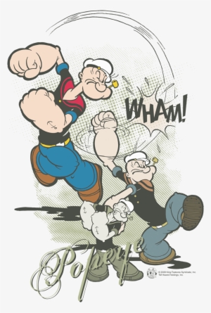 Popeye Three Part Punch Mens Regular Fit Shirt Sons - Artopweb Ec21528 Segar-popeye & Brutus Decorative