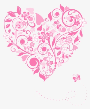 Clipart Hearts Decoration - No Background Flower Heart