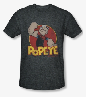 Popeye Retro Ring - Zaztee Popeye -- Retro Ring -- Adult Tee