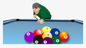 Ball Break Png How To In - Billiard Player Clipart Png
