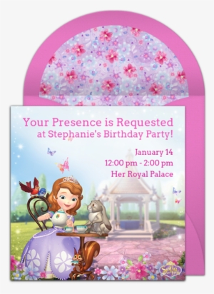 Princess Sofia Online Invitation - Princess Sofia Wallpaper Hd