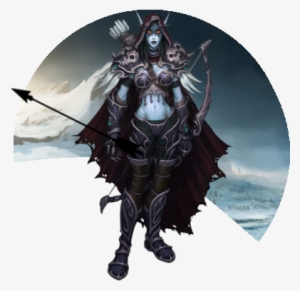 The Black Circles Are Not Visible In The Actual Theme, - Sylvanas Windrunner Render