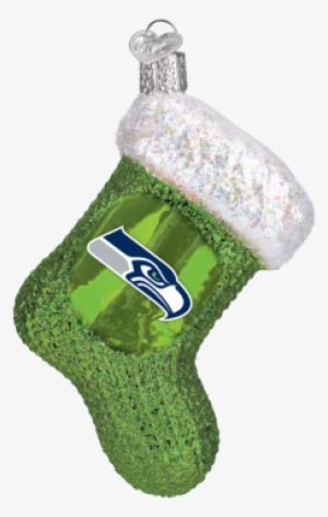 Seattle Seahawks Stocking Ornament - Seattle Seahawks Stocking 72908 Old World Christmas