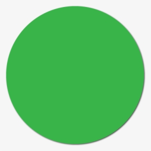 5" Green Thermal Transfer Circle Stickers - Green And Orange Circle