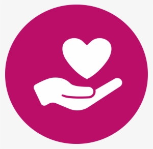 Serve Pink Circle - Health And Social Care Symbols