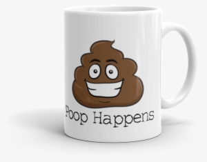 Poop Happens Poop Emoji Ceramic Mug - Emoji Poop Greeting Cards