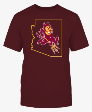Sparky In State Outline Arizona State Sun Devils T