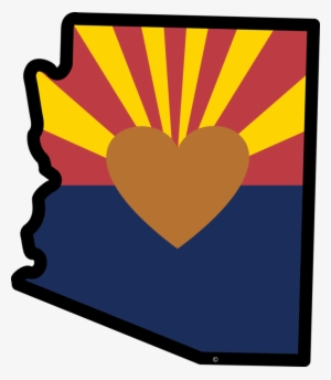 Arizona - Arizona Outline With Heart