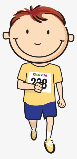 Clipart Royalty Free Kids Running A Race Clipart - Child