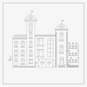 City, Vector, Drawing, Structure, Street, Window - Rue En Ville Dessin