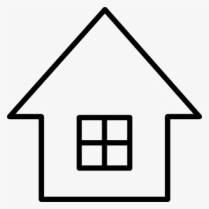 Home With Window Vector - Casinha Simbolo
