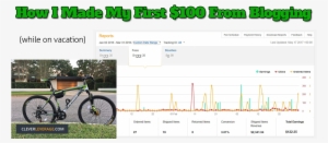 How I Made My First $100 Dollars From Blogging - Road Bicycle