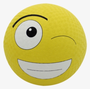 Emoji Playground Ball - Baden Rubber Winky Emoji Playground Ball, Yellow, 8.5"